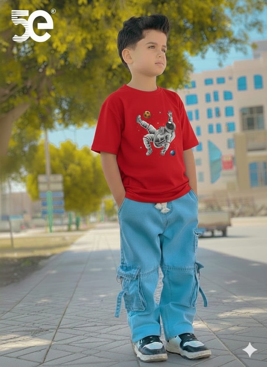Boys Denim Pant and T-Shirt Set for Kids