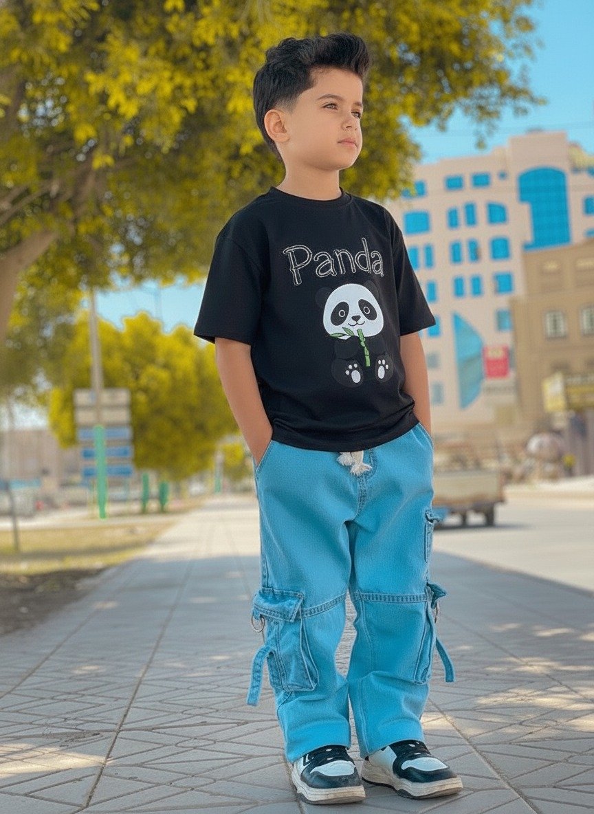 Boys Denim Pant and T-Shirt Set for Kids
