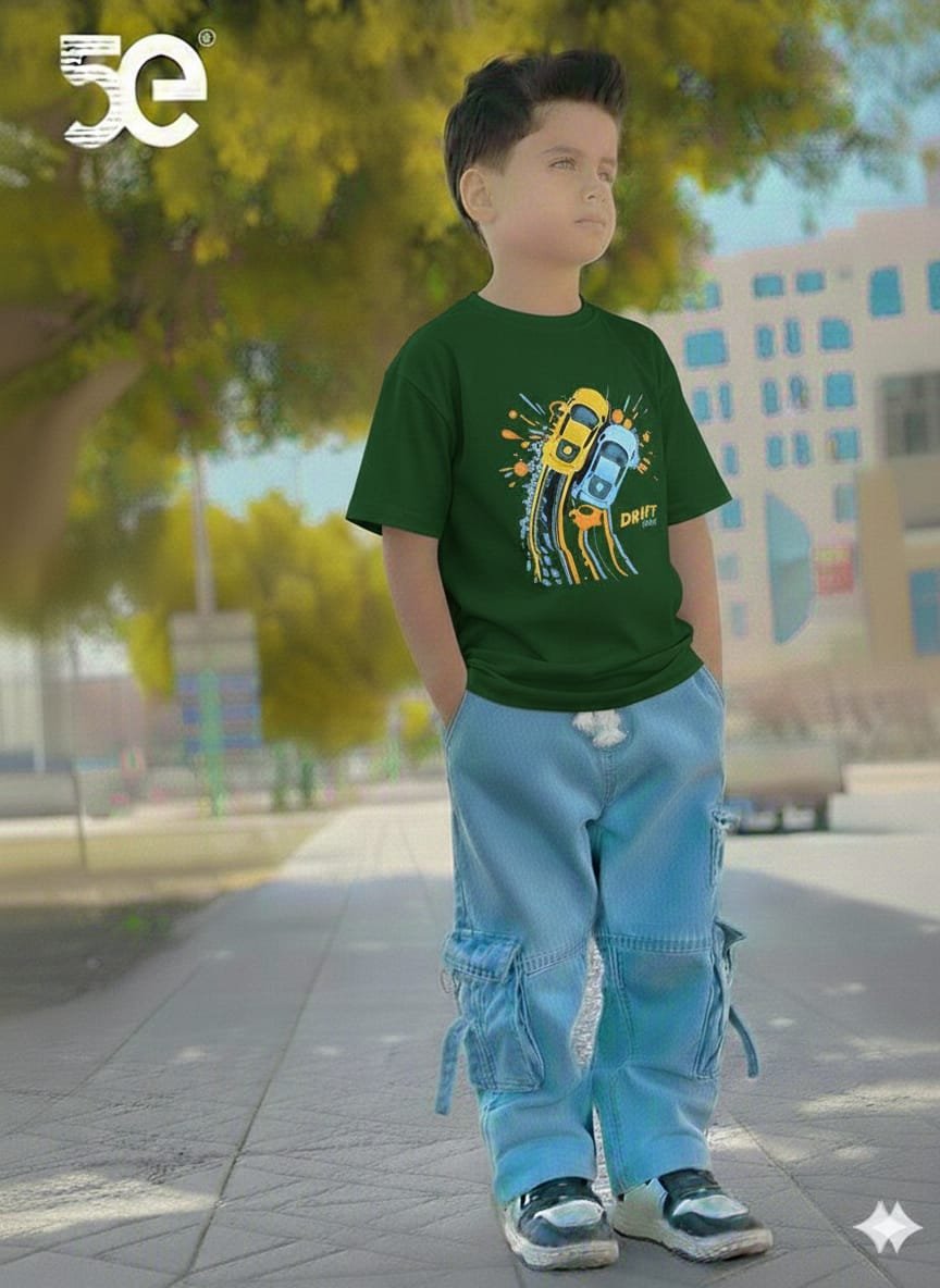 Boys Denim Pant and T-Shirt Set for Kids | THIK DAM - Image 2