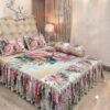 1785935758_L_19 3D Print Kuchi Bedsheet with 3-Sided Frills and Pillow Covers for King Size Bed