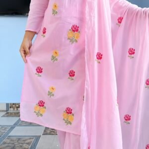 প্রিমিয়াম কটন এমব্রয়ডারি গারারা ড্রেস