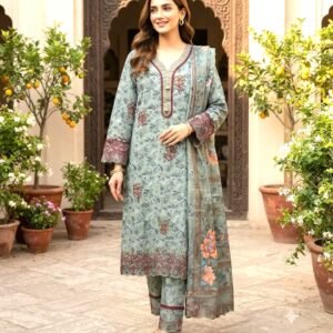 Leaser Cut Readymade Three Piece Pakistani inspired three piece SKU 33250