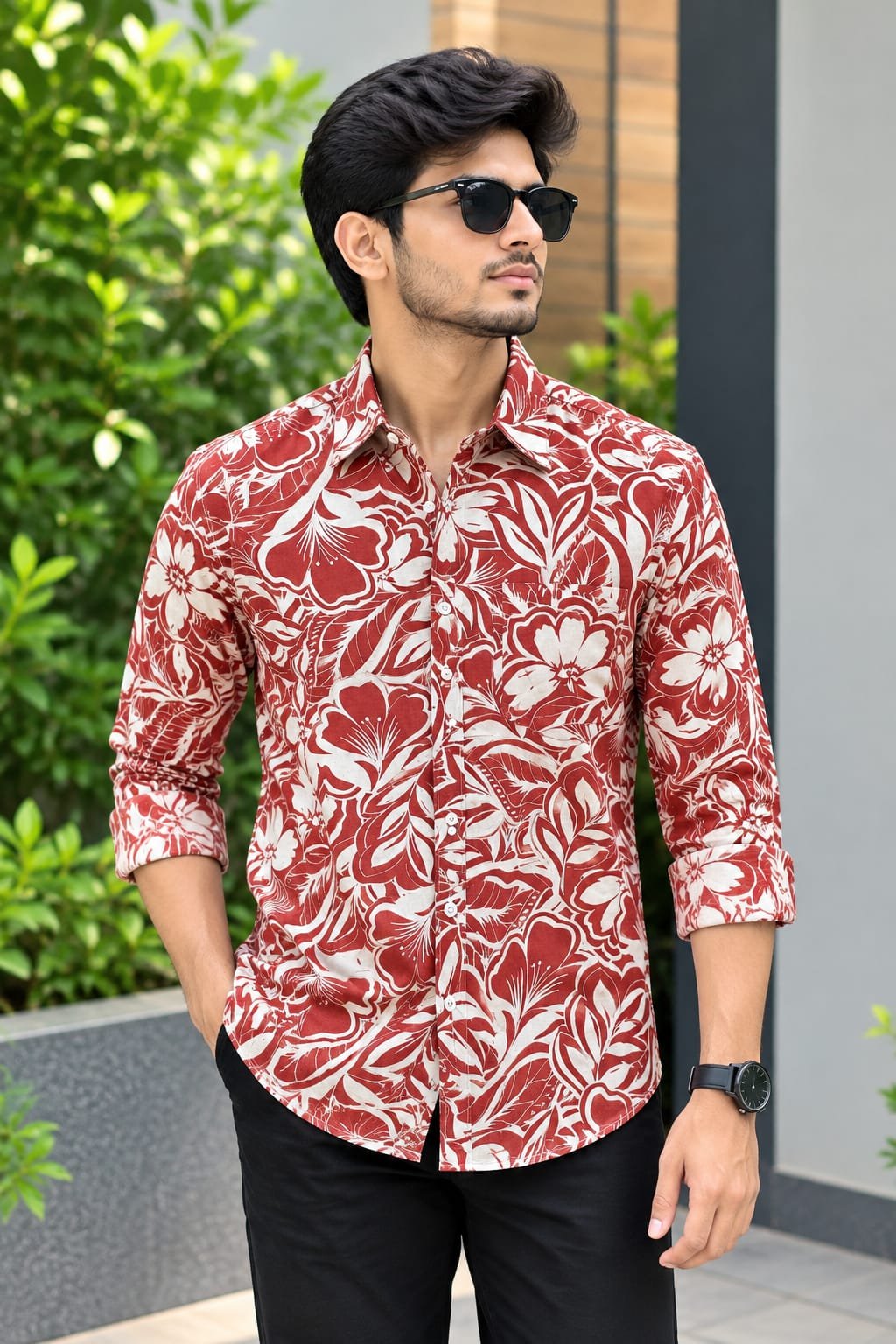 প্রিমিয়াম কটন ফুল স্লিভ প্রিন্ট শার্ট - ছবি 7
